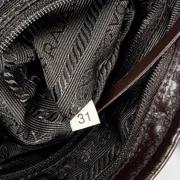 Vintage Prada Bow Cloquet Top Handle Bag Triangle Logo Metallic Evening Bag - Picture 11 of 15